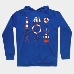 Nautical Icons Hoodie